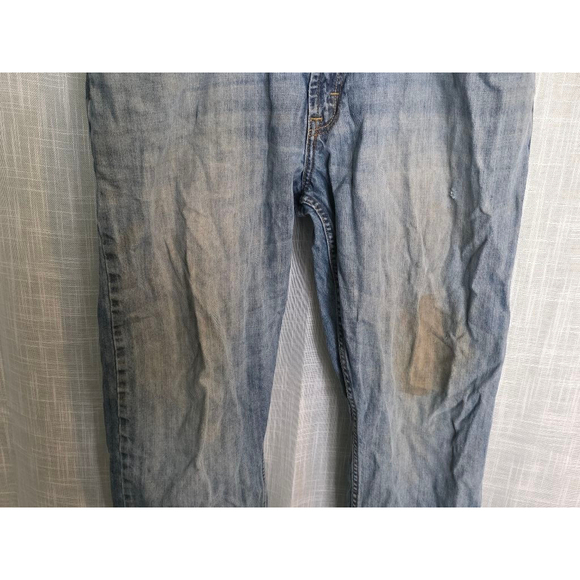 Men's Wrangler Relaxed Straight Jeans Blue 36x30 - Picture 3 of 10